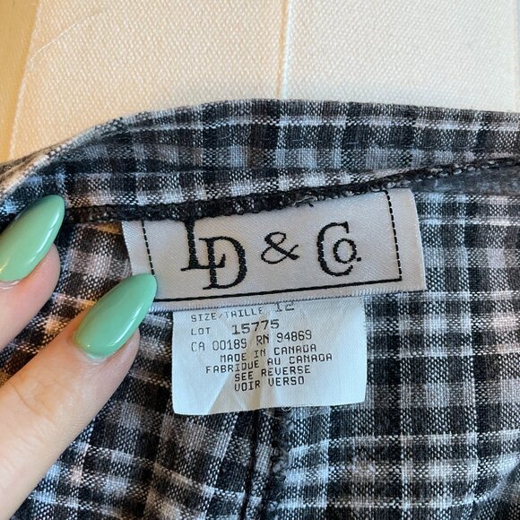 Vintage 1980s-1990s LD & Co. Plaid Wrap Skort - Picture 5 of 5